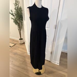 Sweater Black Sleeveless Dress